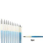 AQUAMARINE WATERCOLOR BRUSH ROUND No. 4