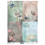 ITD COLLECTION DECOUPAGE RICE PAPER A4 - R0979