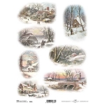 ITD COLLECTION DECOUPAGE RICE PAPER A4 - R0995