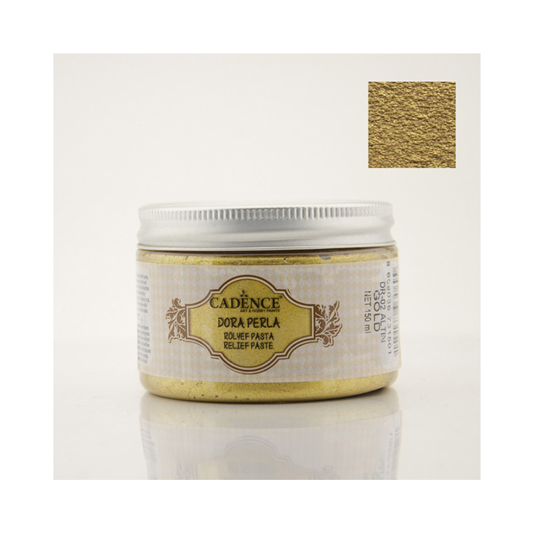 CADENCE EMBOSSED PASTE DORA PERLA 150 ML. - GOLD DR-02 - Image 1