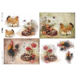 ITD COLLECTION DECOUPAGE RICE PAPER A3 - R0208L