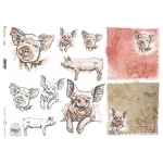 ITD COLLECTION DECOUPAGE RICE PAPER A3 - R0400L
