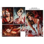 ITD COLLECTION DECOUPAGE RICE PAPER A3 - R0116L