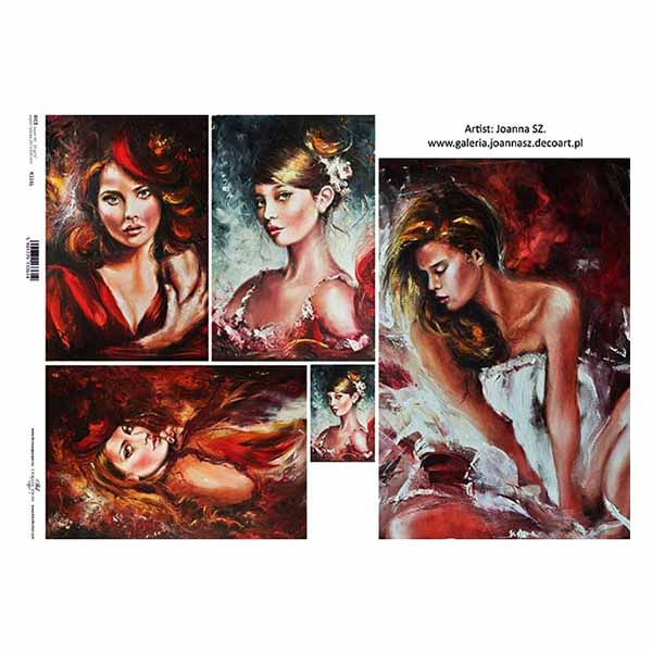 R116L small ITD COLLECTION DECOUPAGE RICE PAPER A3 - R0116L - Image 1