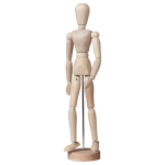 LUKAS WOODEN DETACHABLE MANNEQUIN FEMALE H: 30 CM