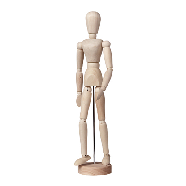 jpeg.psd_0000_554100 LUKAS WOODEN DETACHABLE MANNEQUIN FEMALE H: 30 CM - Image 1