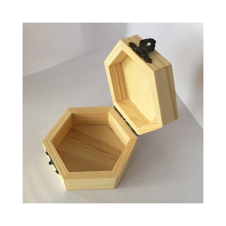 NEWART WOODEN BOX HEXAGONAL 10/10/6.5 CM - AS-WB16 - Image 3