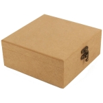 MDF JEWELRY BOX 6 MM WITH CLASP 16/16/7CM.16167 - Image 3