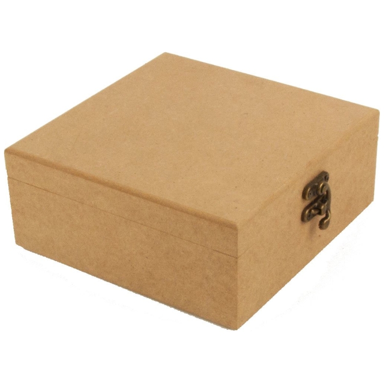 MDF JEWELRY BOX 6 MM WITH CLASP 16/16/7CM.16167 - Image 3