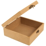 MDF JEWELRY BOX 6 MM WITH CLASP 16/16/7CM.16167 - Image 2