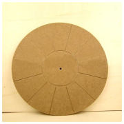 ARTS MDF WATCH BASE WITH SECTORS 40CM DIAMETER 40CLS