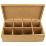 ARTS MDF TEA BOX 8 COMPARTMENTS