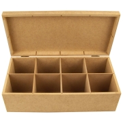 ARTS MDF TEA BOX 8 COMPARTMENTS