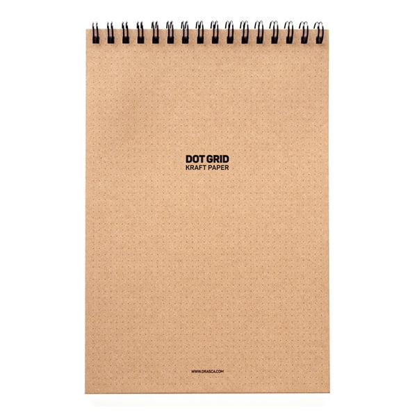 663152 DOT GRID SKETCH PAD SPIRAL 80 G, 60 SHEETS, A5 - CRAFT - Image 1