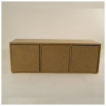 ARTS MDF BOX WITH 3 COMPARTMENTS - 3311-3