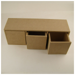 ARTS MDF BOX WITH 3 COMPARTMENTS - 3311-3 - Image 2