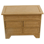 ARTS MDF CHEST OF DRAWERS WITH FOUR DRAWERS 23/19/12CM - 5BOX