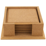 ARTS MDF COASTERS WITH MILLED EDGES 6PCS. - 9595RF - Image 2