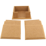 ARTS MDF COASTERS WITH MILLED EDGES 6PCS. - 9595RF
