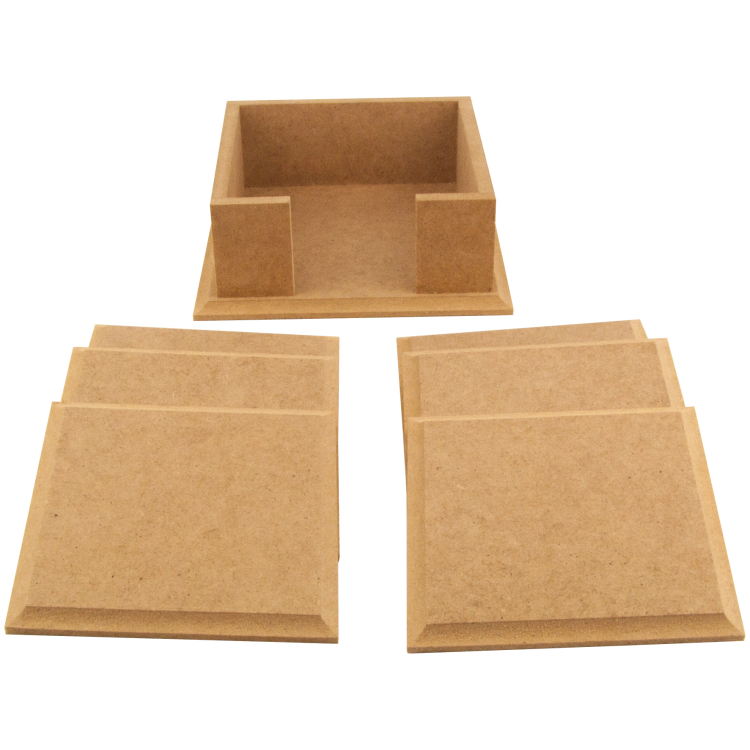 888713-9595RF-2 ARTS MDF COASTERS WITH MILLED EDGES 6PCS. - 9595RF - Image 1