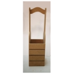 ARTS MDF WINE BASKET SINGLE 12/43/14CM - 3711K1