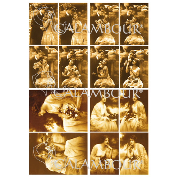 dgr 002 CALAMBOUR DECOUPAGE PAPER 42.5/30.4 CM - DGR 002 - Image 1