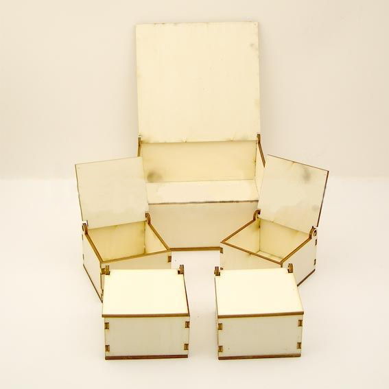 kk1313 MDF BOX SET 13/13/5.5 CM; 6/6/4 CM CC1313-4 M - Image 1