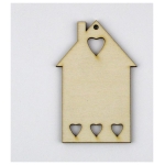 ARTS MDF HOUSE WITH HEARTS KT24