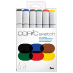 COPIC SKETCH SET - 6 COLORS BOLD PRIMARIES