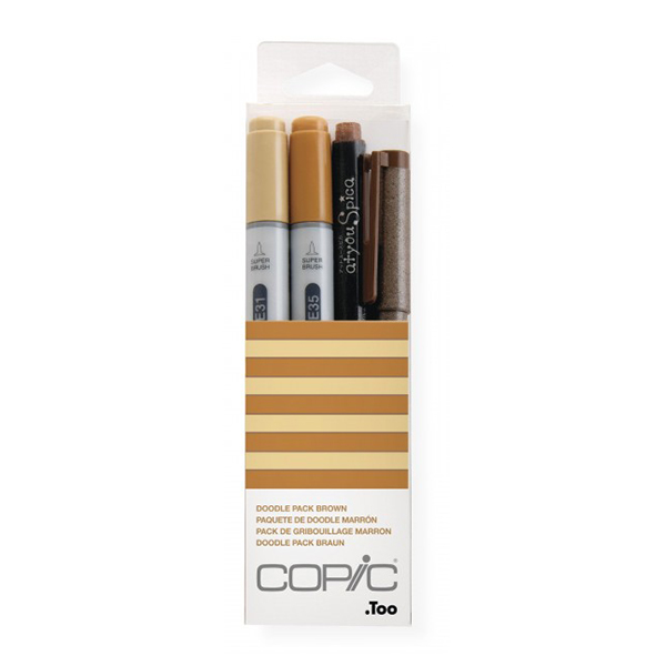 227647 COPIC DOODLE PACK - BROWN - Image 1