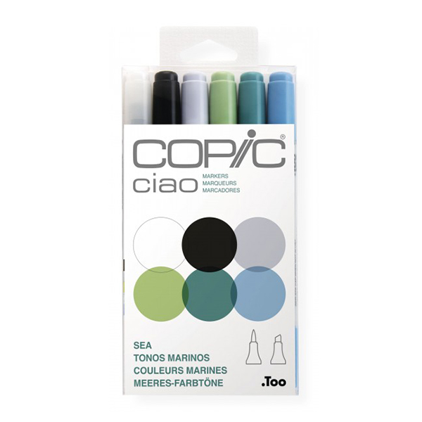 227669 COPIC CIAO SET - 6 CM SEA TONES - Image 1