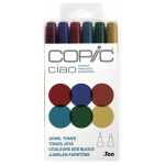 COPIC CIAO SET - 6 COLORS JEWEL TONES