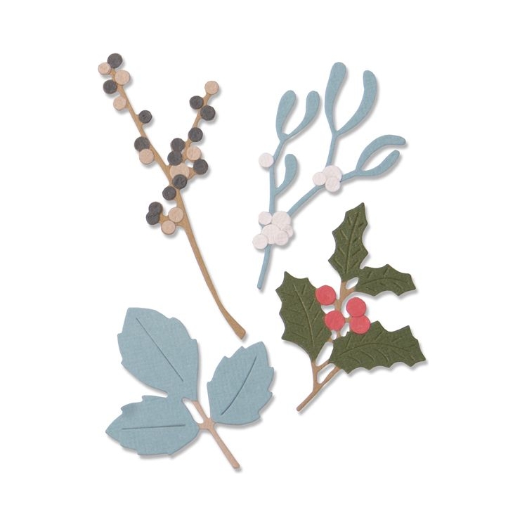 SIZZIX THINLITS CUT DIES - WINTER LEAVES - Image 1