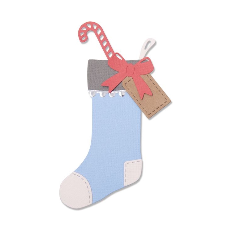 663426 SIZZIX THINLITS CUTTING DIES - CHRISTMAS STOCKING - Image 1