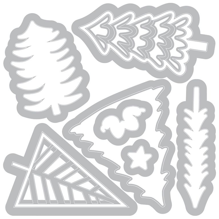 SIZZIX FRAMELITS CUT DIES - WINTER TREES - Image 2