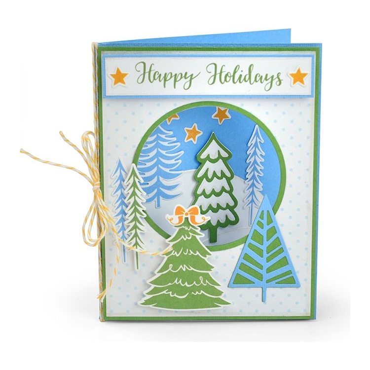 SIZZIX FRAMELITS CUT DIES - WINTER TREES - Image 1