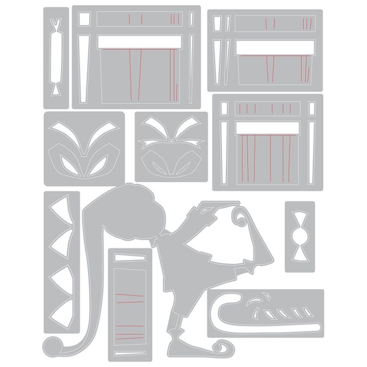 SIZZIX THINLITS CUTTING DIES - SANTA'S HELPER - Image 2