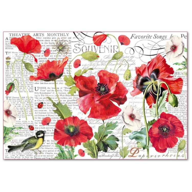 STAMPERIA DECOUPAGE RICE PAPER 48/33 - DFS408 - Image 1