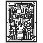 STAMPERIA MECHANICAL FANTASY TEMPLATE KSAT06