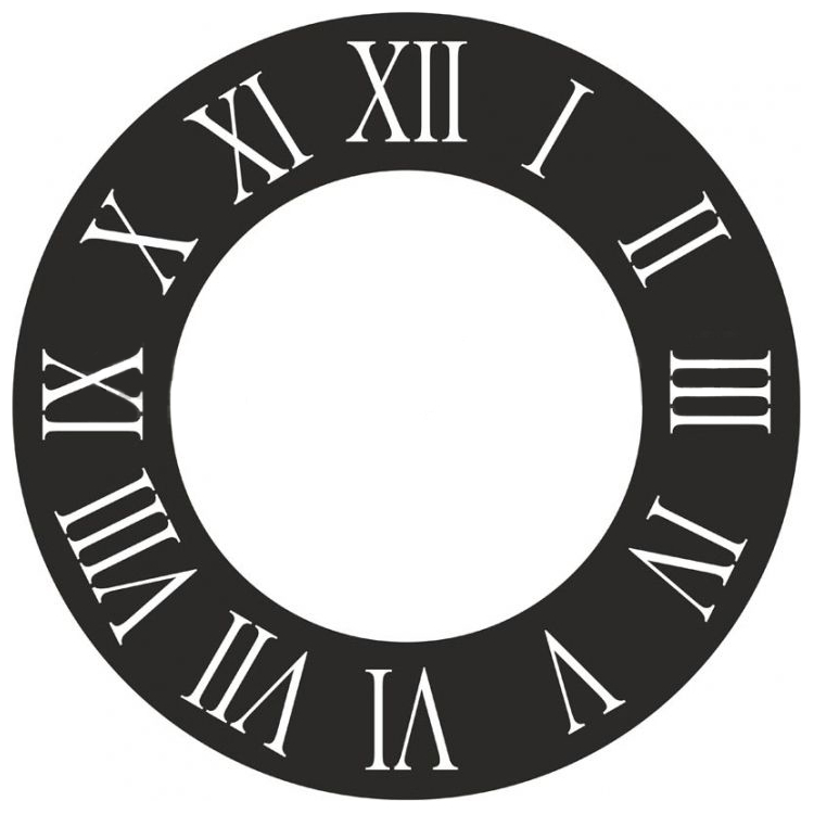 25rr, 30rr ARTS CLOCK TEMPLATE - 30RR - 30CM - Image 1