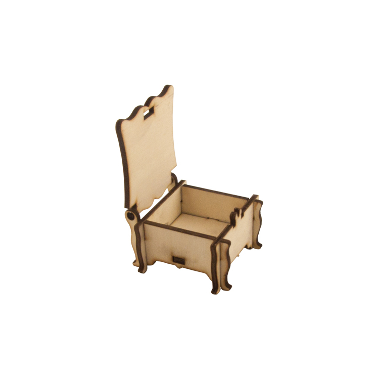 M50_03 ARTS PLYWOOD JEWELRY BOX - M50 - Image 1