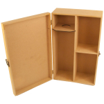 ARTS MDF WINE BOX AND TWO GLASSES 37/22.5/11CM - 3711GW