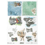 ITD COLLECTION DECOUPAGE RICE PAPER A4 - R1563
