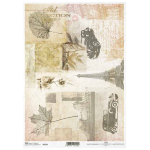 ITD COLLECTION DECOUPAGE RICE PAPER A4 - R1535