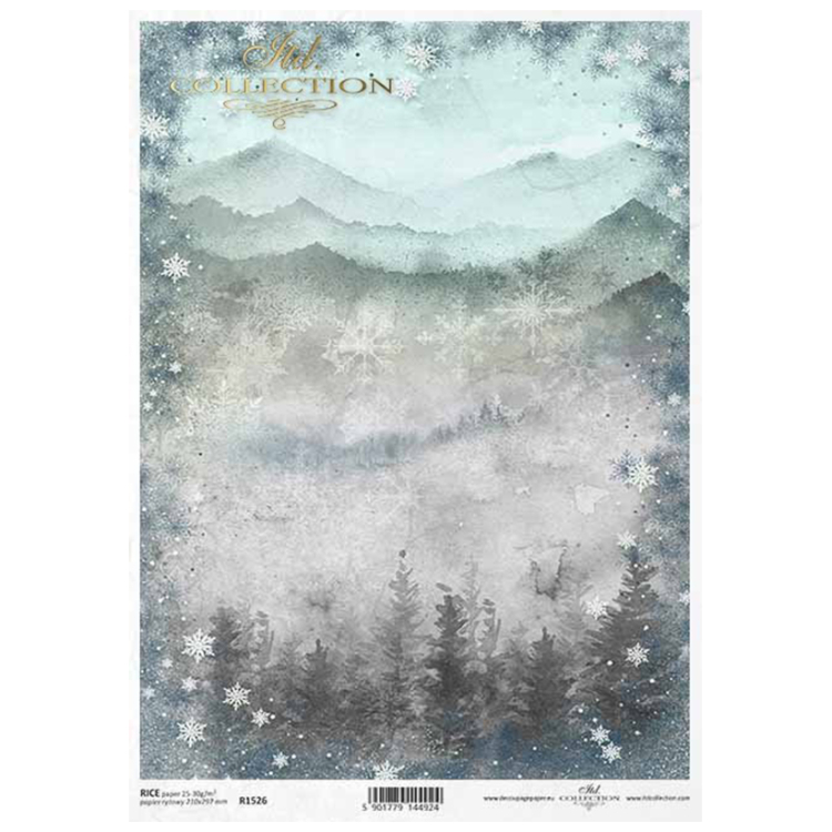 ITD COLLECTION DECOUPAGE RICE PAPER A4 - R1526 - Image 1