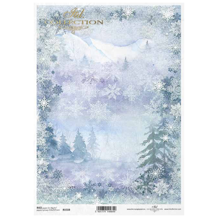 ITD COLLECTION DECOUPAGE RICE PAPER A4 - R1518 - Image 1