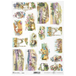 ITD COLLECTION DECOUPAGE RICE PAPER A4 - R1345