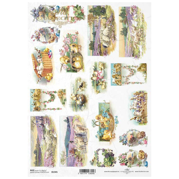 ITD COLLECTION DECOUPAGE RICE PAPER A4 - R1345 - Image 1