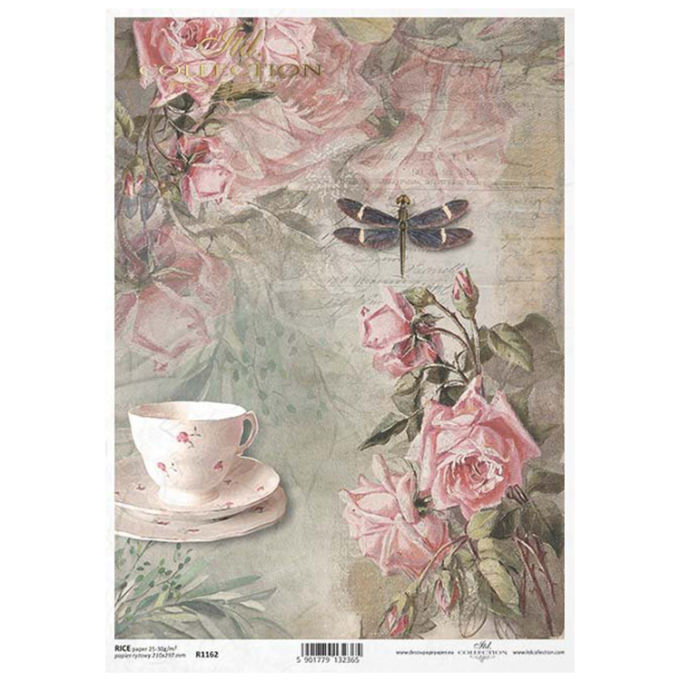 ITD COLLECTION DECOUPAGE RICE PAPER A4 - R1162 - Image 1