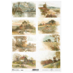 ITD COLLECTION DECOUPAGE RICE PAPER A4 - R1080